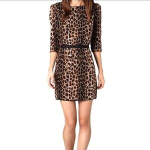 Camilla and Marc 100% silk Leopard Print Women's Dress 4 S